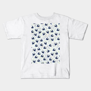 Swallow birds pattern. Kids T-Shirt